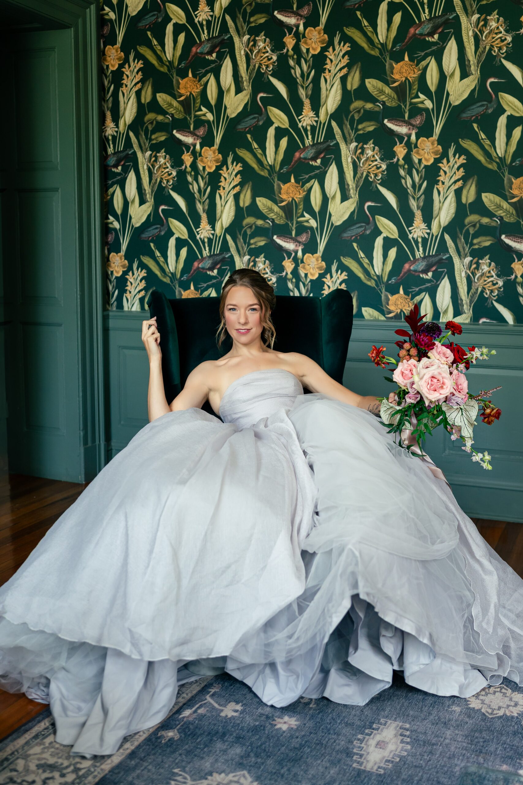 Bold Floral Wedding At Rust Manor House USA