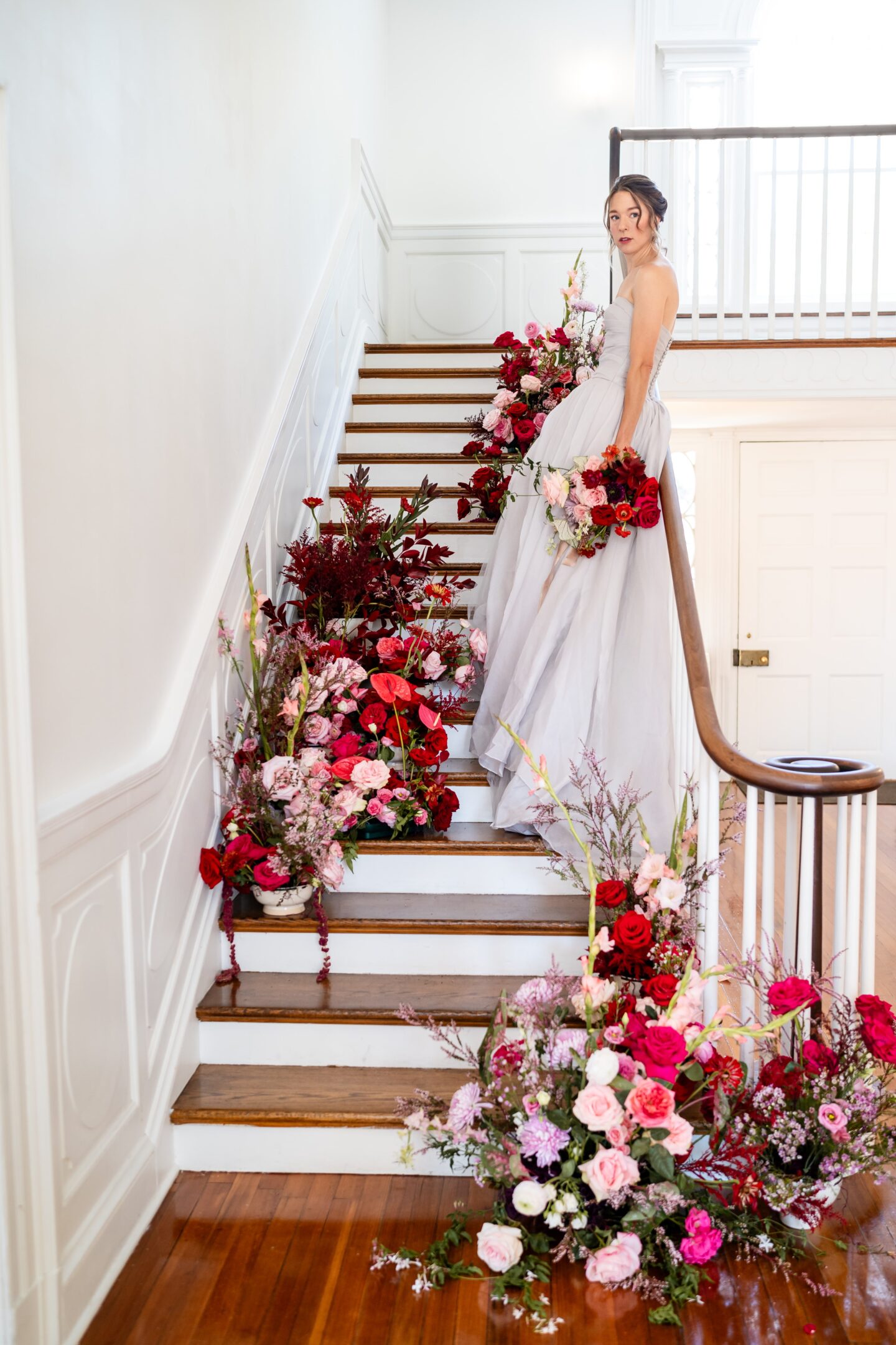 Bold Floral Wedding At Rust Manor House USA