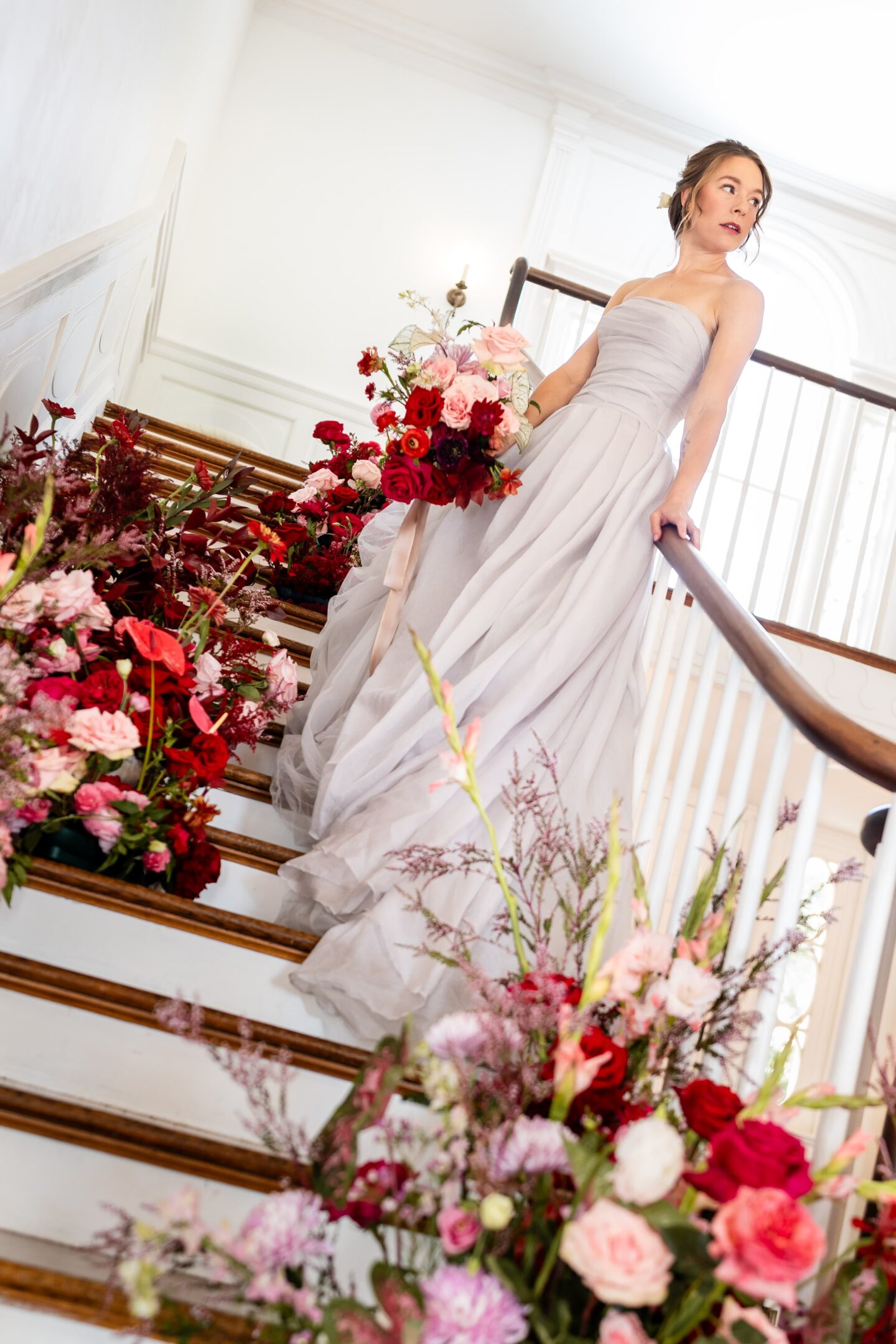 Bold Floral Wedding At Rust Manor House USA
