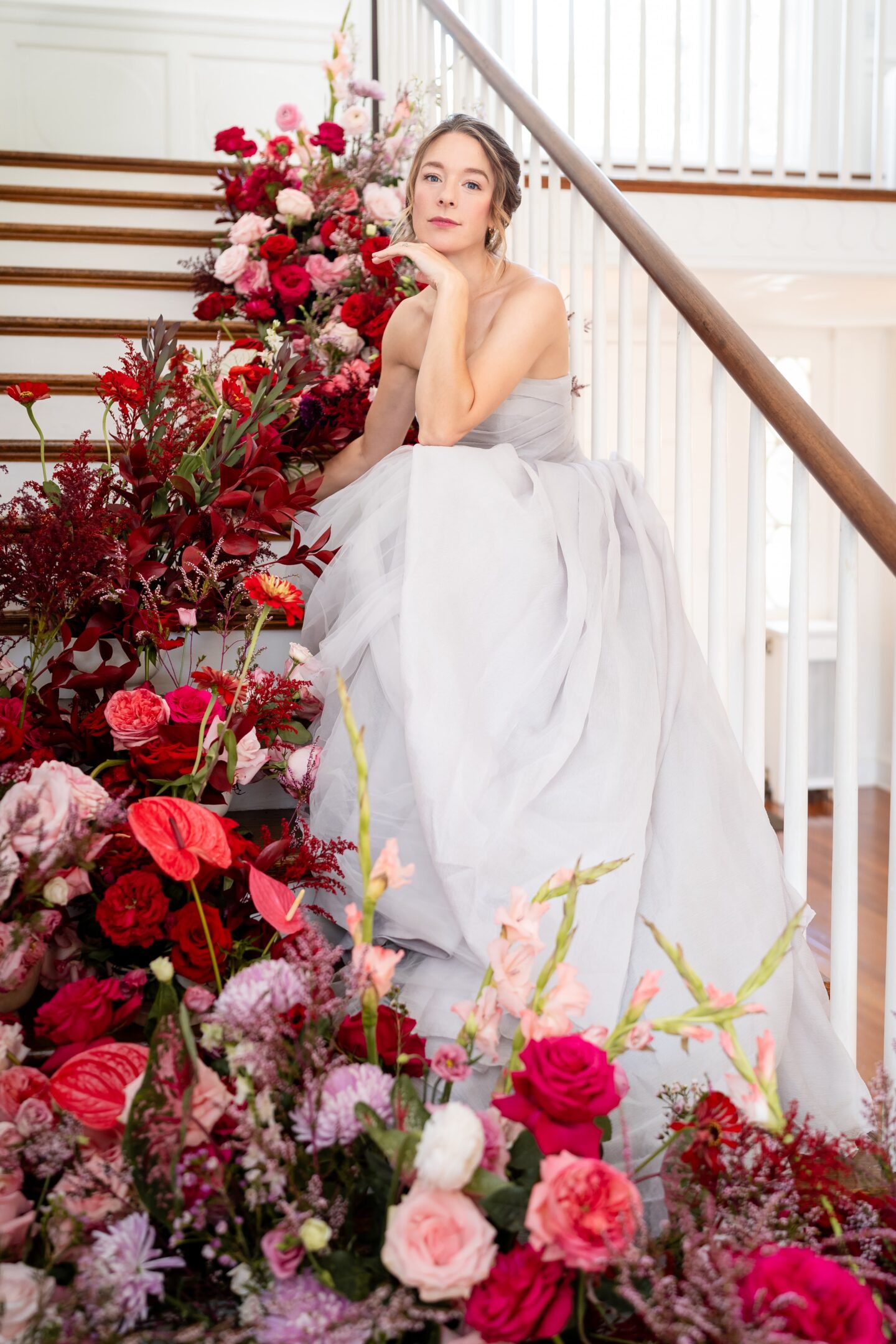 Bold Floral Wedding At Rust Manor House USA