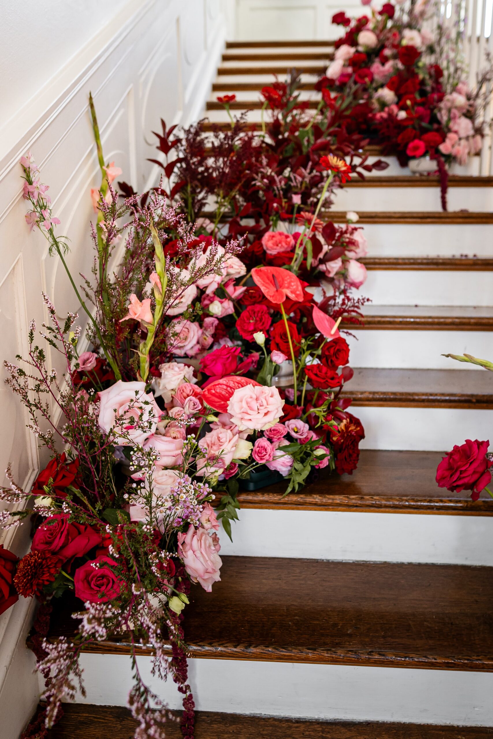 Bold Floral Wedding At Rust Manor House USA