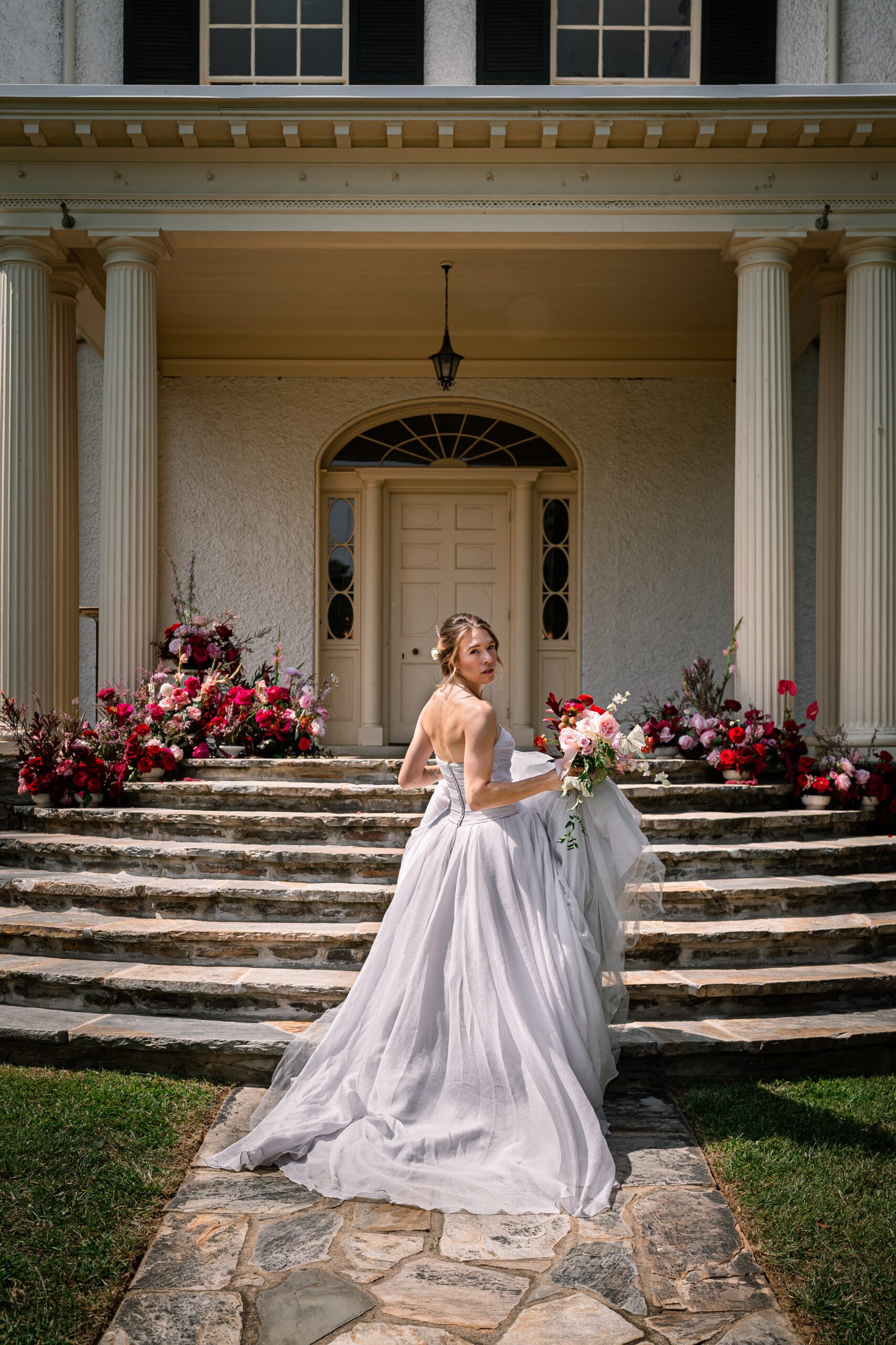 Bold Floral Wedding At Rust Manor House USA
