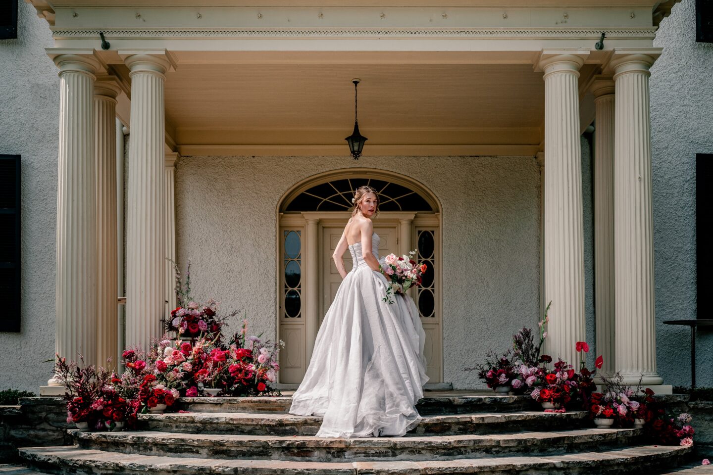 Bold Floral Wedding At Rust Manor House USA