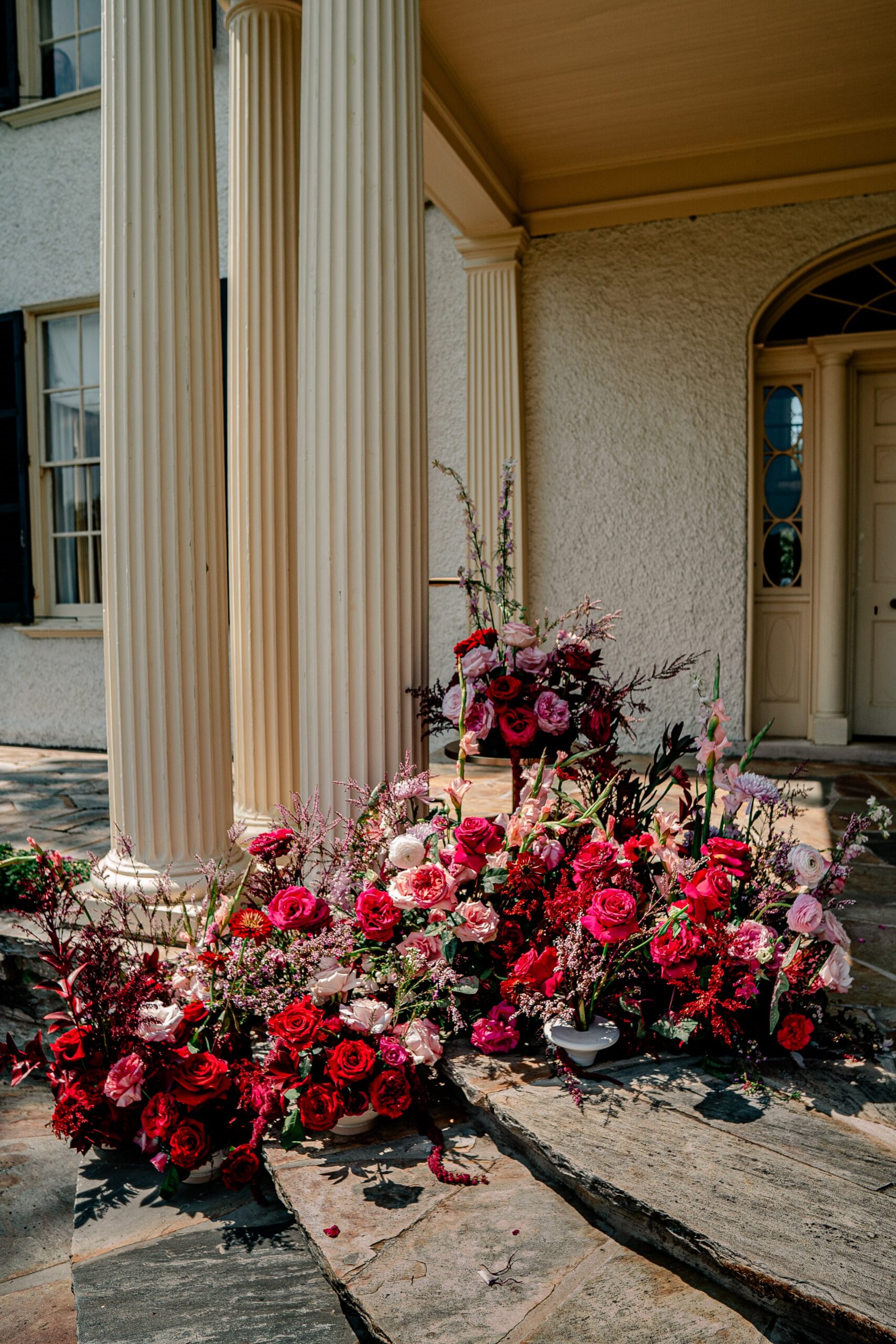 Bold Floral Wedding At Rust Manor House USA