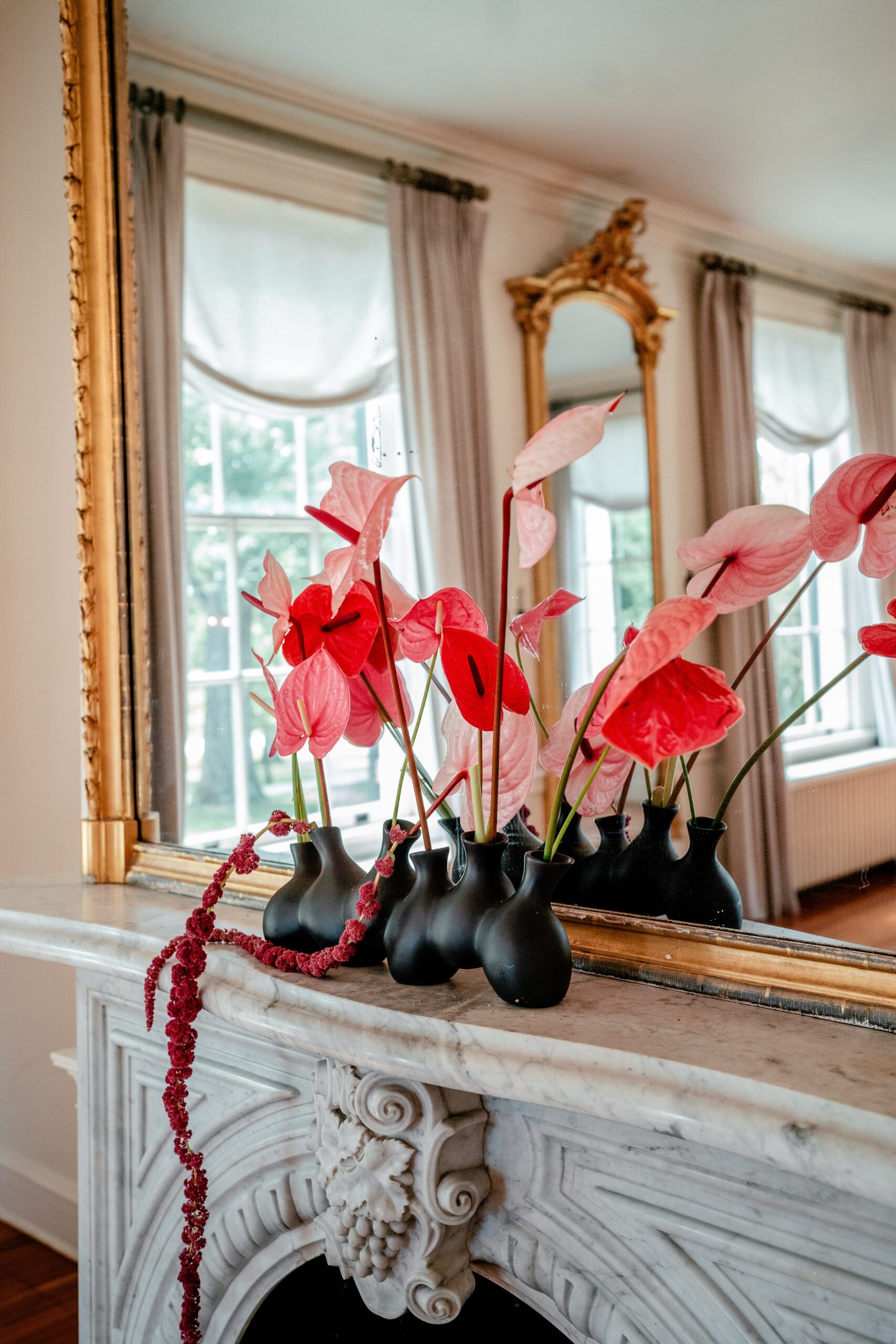 Bold Floral Wedding At Rust Manor House USA