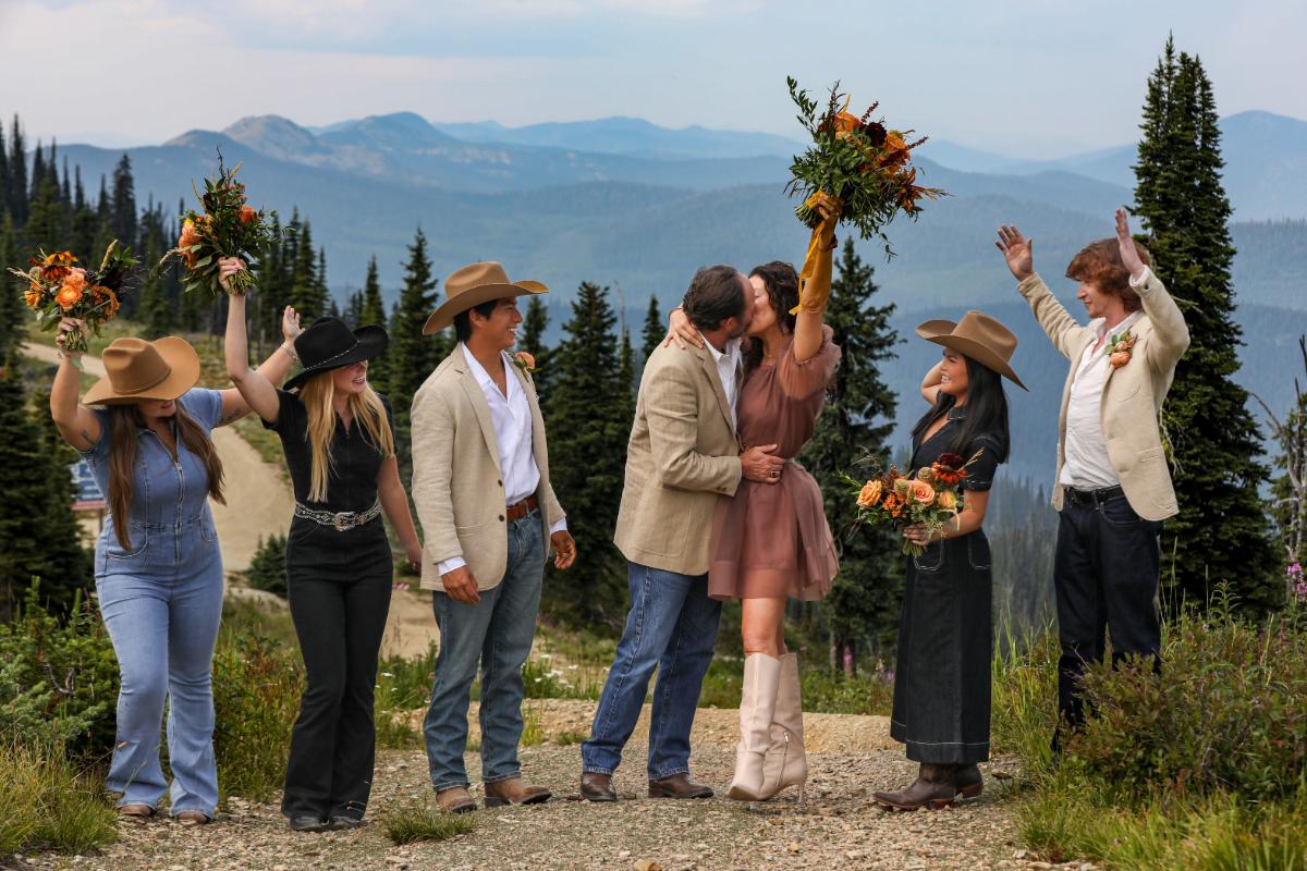An Intimate Mountain-Top Wedding In Montana